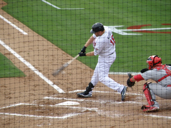 Minnesota Twins' Jason Kubel (16) celebrates his grand slam off