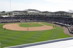 The view from atop JetBlue's green monster