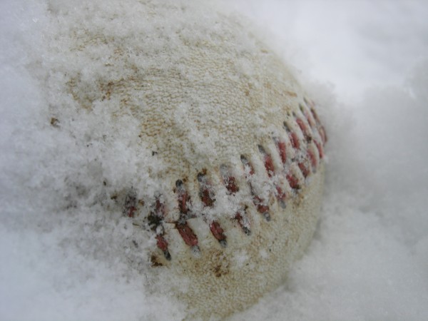 baseball-in-snow