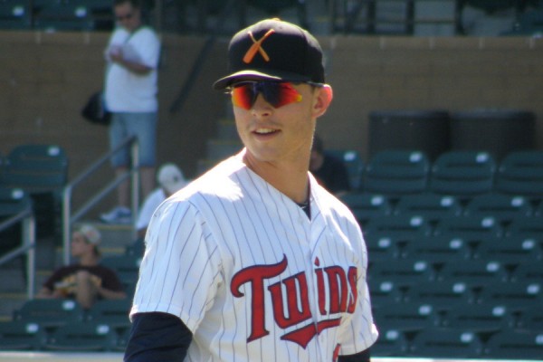 Max Kepler's #smile after the #trip and fall 😂 #baseball #MLB