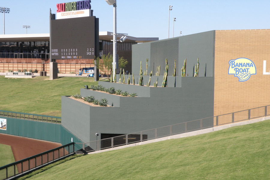 Salt River Field Batters Eye - Wonder if the hitters complain about it like the trees at Target Field