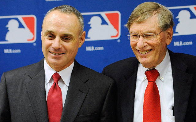 Rob Manfred, Bud Selig (Getty Images)