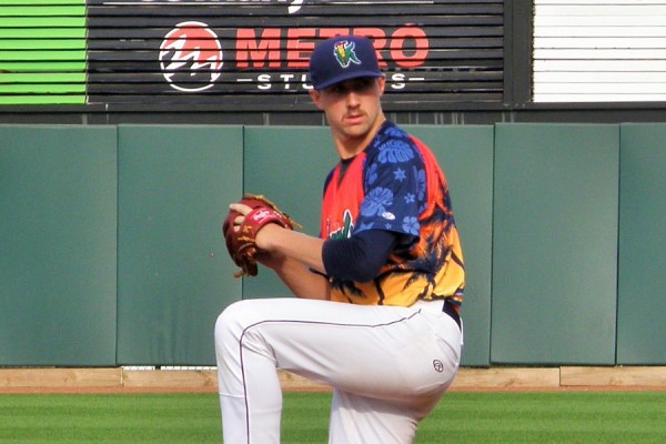 Sam Gibbons posted a 2.89 ERA in 15 starts for the Kernels in 2015. He's back in Cedar Rapids to start 2016.(Photo: SD Buhr)