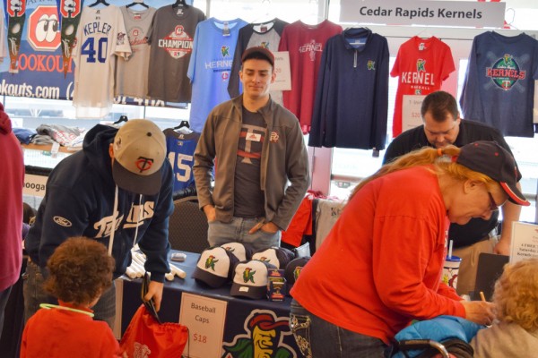 Each of the Twins' full season minor league affiliates had a booth set up. Good to see the familiar faces of Ryne Georage and Scott Wilson from the Kernels.